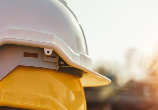 hardhats at sunset